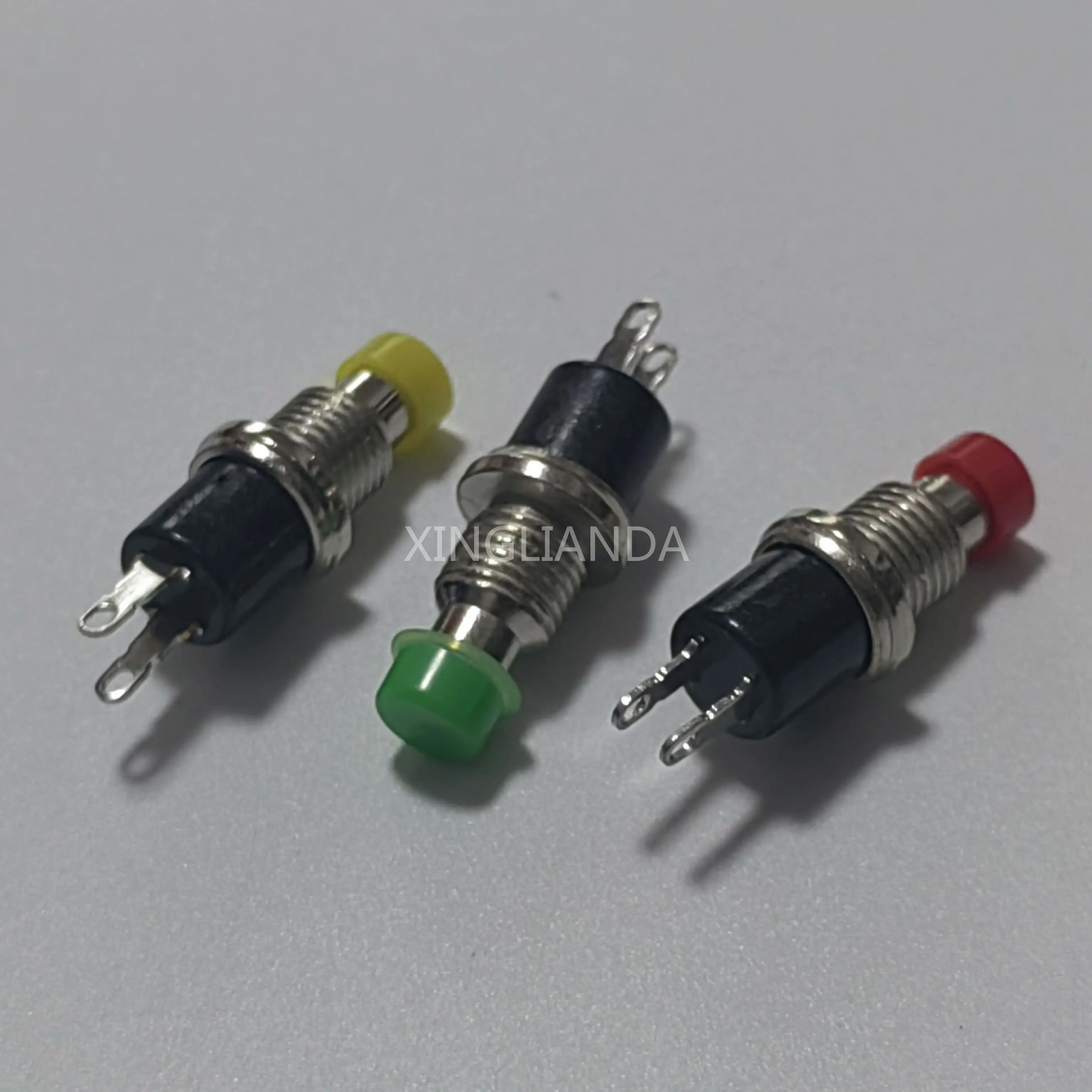 PBS-110 7MM Botão Momentâneo Redefinir Micro Interruptor Momentâneo Normalmente Aberto Sem Bloqueio