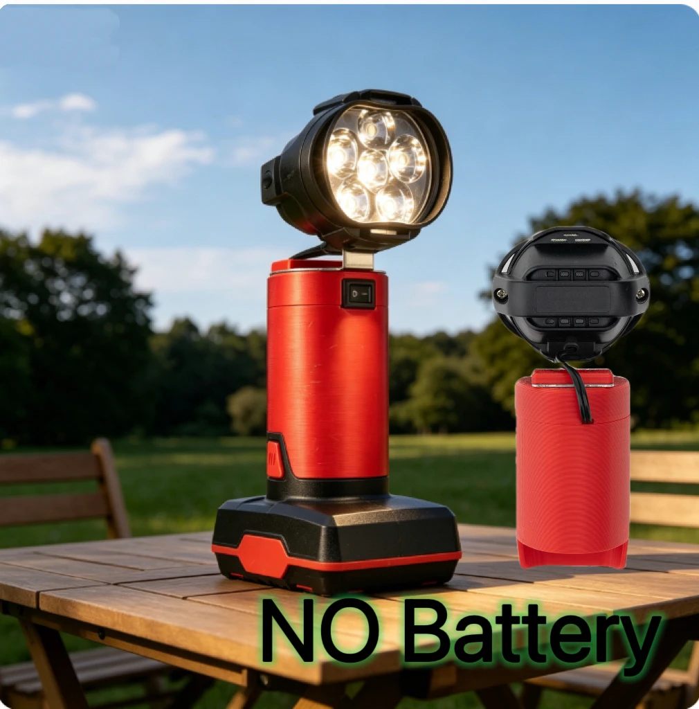 LED Used for Outdoor Camping, Fishing Equipment Maintenance Lighting Ultra Bright Work Light For PARKSIDE X12V Li-ion Battery