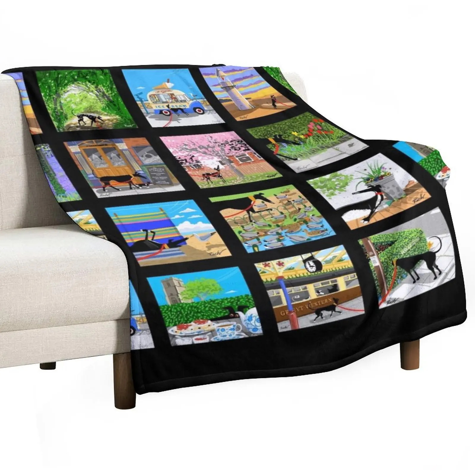 مجموعة The Lockdown Doodles 1 رمي بطانية التخييم الحرارية القطيفة بطانيات شعر #1