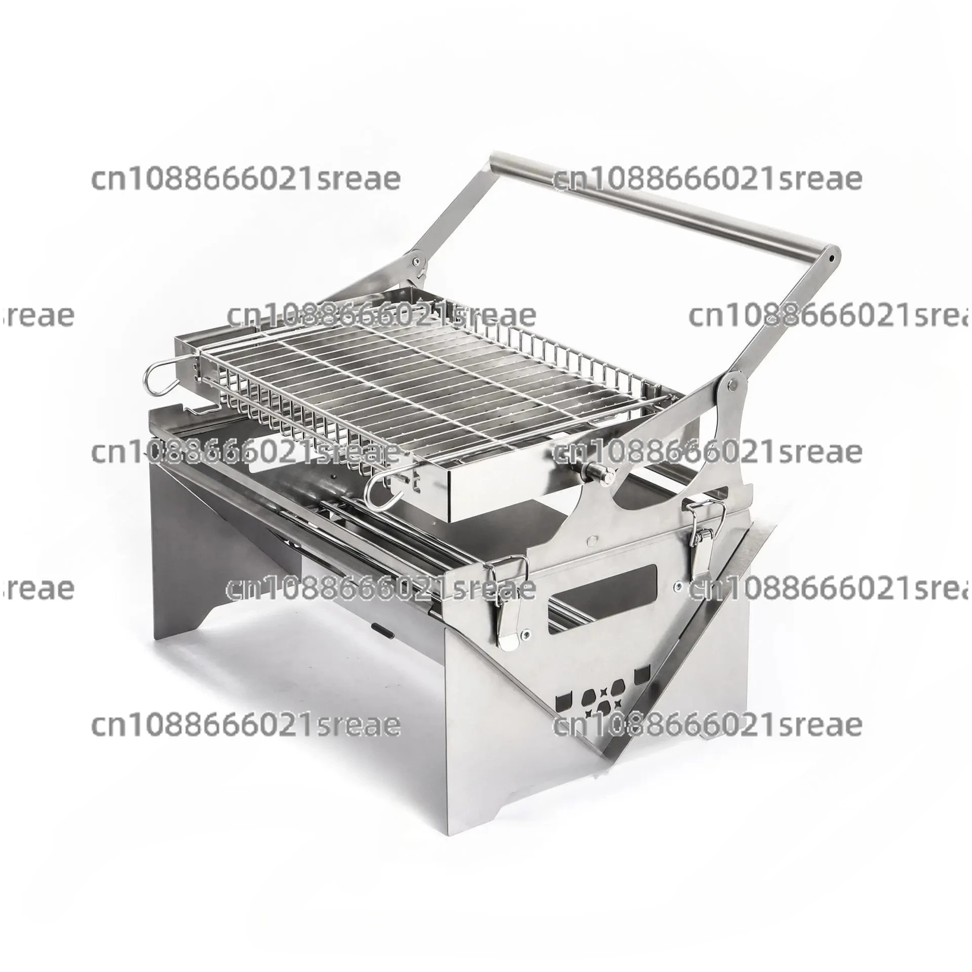 

Disassemble And Flip Grill Household Charcoal Grill Outdoor Fire Pit Hot Pot Gas Stove Rotary Mesh Grill