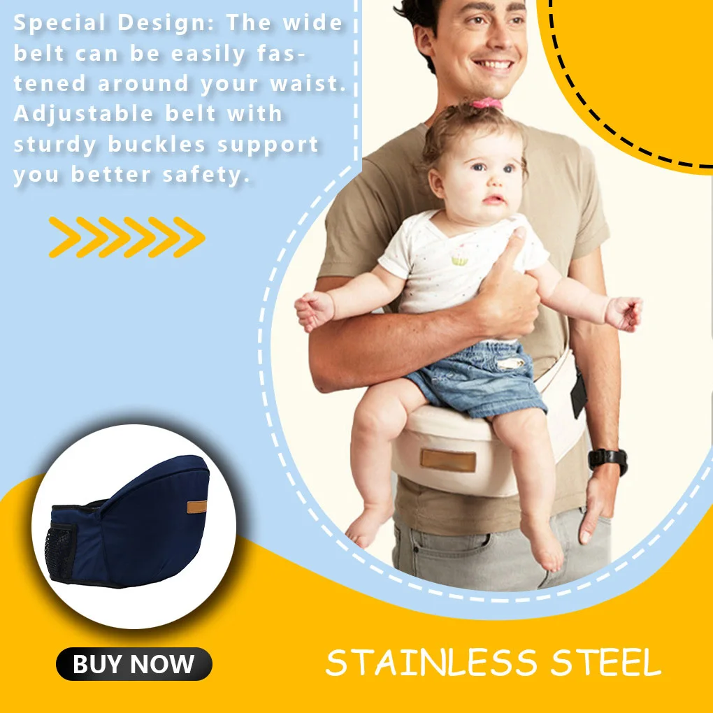 New Baby Waist Stool Walkers Baby Sling Hold Waist Belt Backpack Hipseat Belt Kids Infant Hip Seat