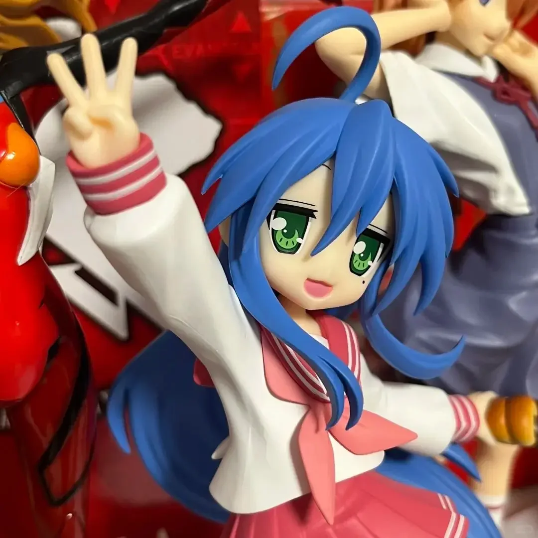 Heißer Verkauf: Trio-Try-iT Lucky Star Kagami Hiiragi Figur, Hiiragi Tsukasa, 15CM PVC, Niedliche Loli Anime Actionfigur, Sammlerstück, Spielzeug, Geschenk – Detail 9