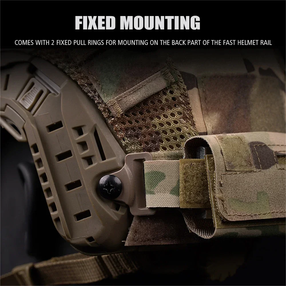 Tactical Helmet Accessory Bag Counterweight Bag FAST BJ PJ MH Outdoor Riding Helmet Balance Bag Battery Pack