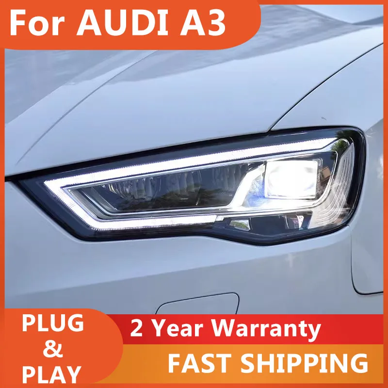 

Автомобильный стайлинг для AUDI A3: Фара головного света 2014-2016, матричная линза с ДХО, указателем поворота, ближним и дальним светом