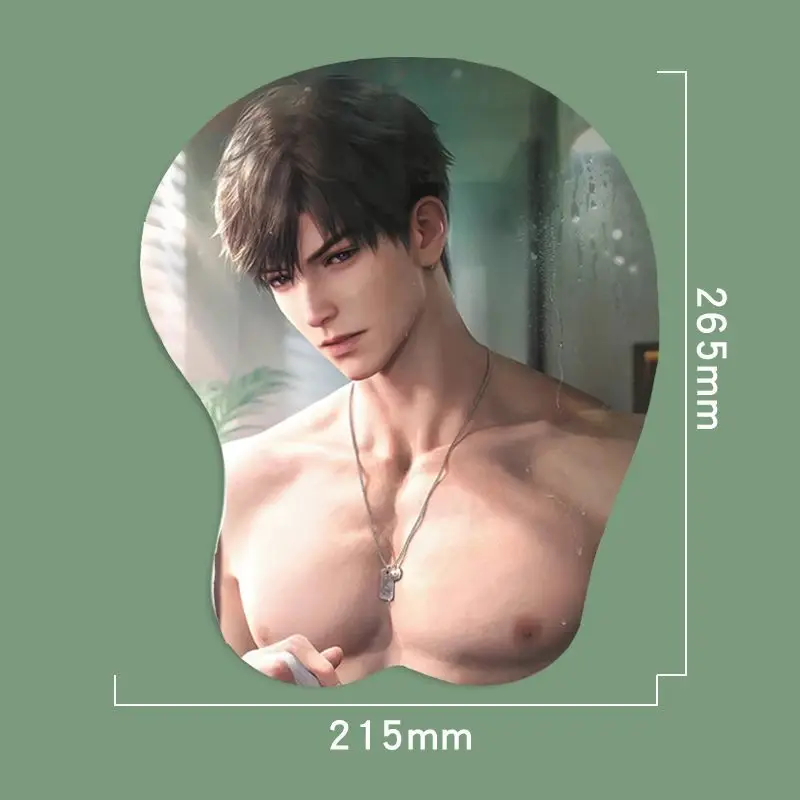 جديد الحب والمساحة العميقة Caleb Xavier الكرتون ثلاثية الأبعاد لينة هلام السيليكا ماوس الوسادة المعصم الراحة لوحة المفاتيح تأثيري سطح المكتب Playmat الهدايا