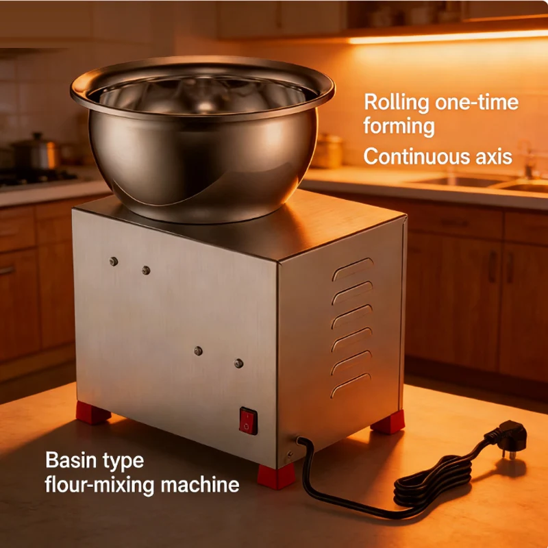 Flour-Mixing Machine Dough Mixer 5.5L Home Baking Stand Mixer Electric Mixer Desktop Egg Beater