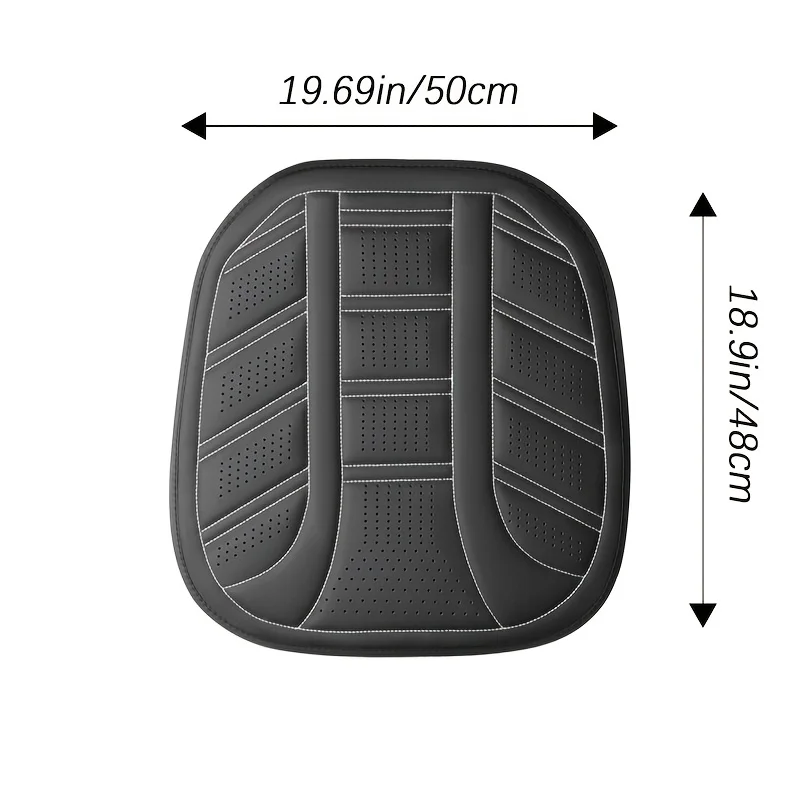 1 Seat All-Season PU Leather Seat Covers | Universal Comfort Breathable Cushions for Sedans & Cars