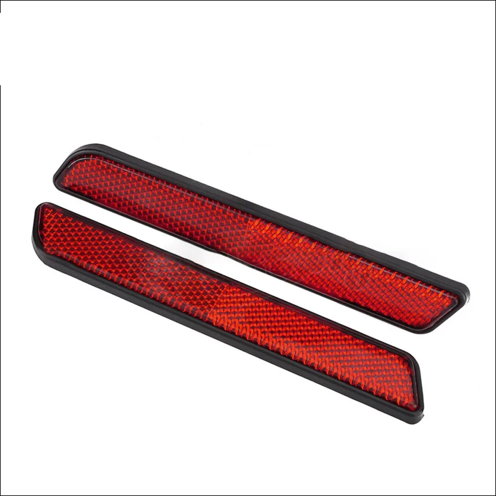 Motorcycle Fork Reflector Set 2 Lot Front Leg Reflector for Sof Tail For 883 1200 Touring Installation Backing