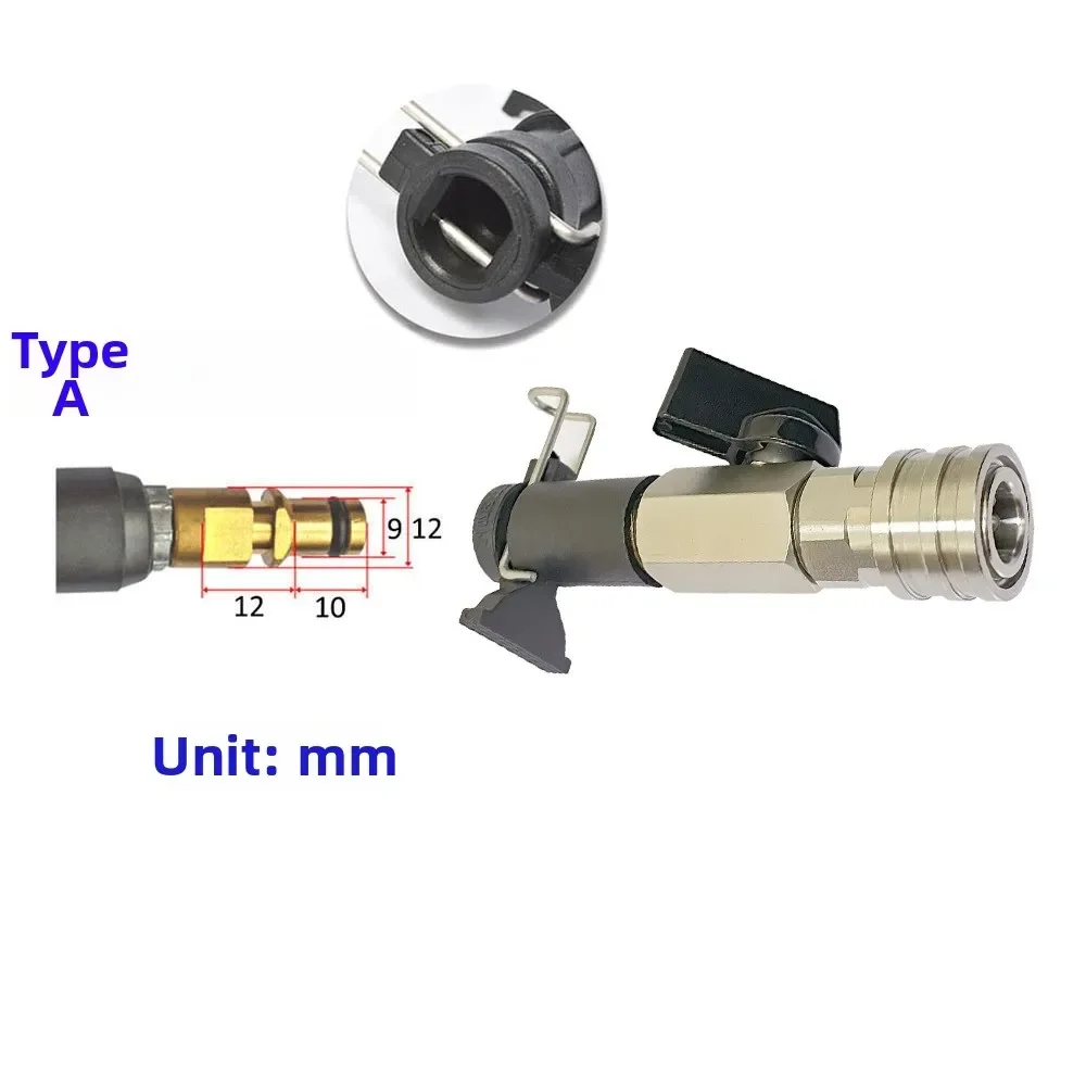 

Car High-pressure Cleaning Ball Valve Kit 1/4-inch Quick Connector Hose Connection Household Car Washing Water Sprayer