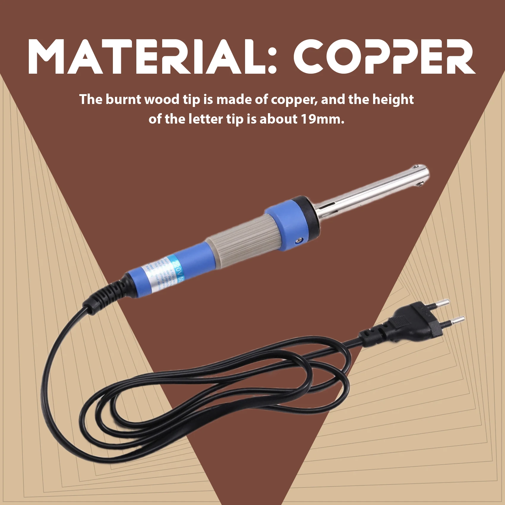 

A26F-Wood Burning / Carving Set Letter Soldering Iron Pen DIY Tools Alphabet Number Template For DIY Embossing EU Plug