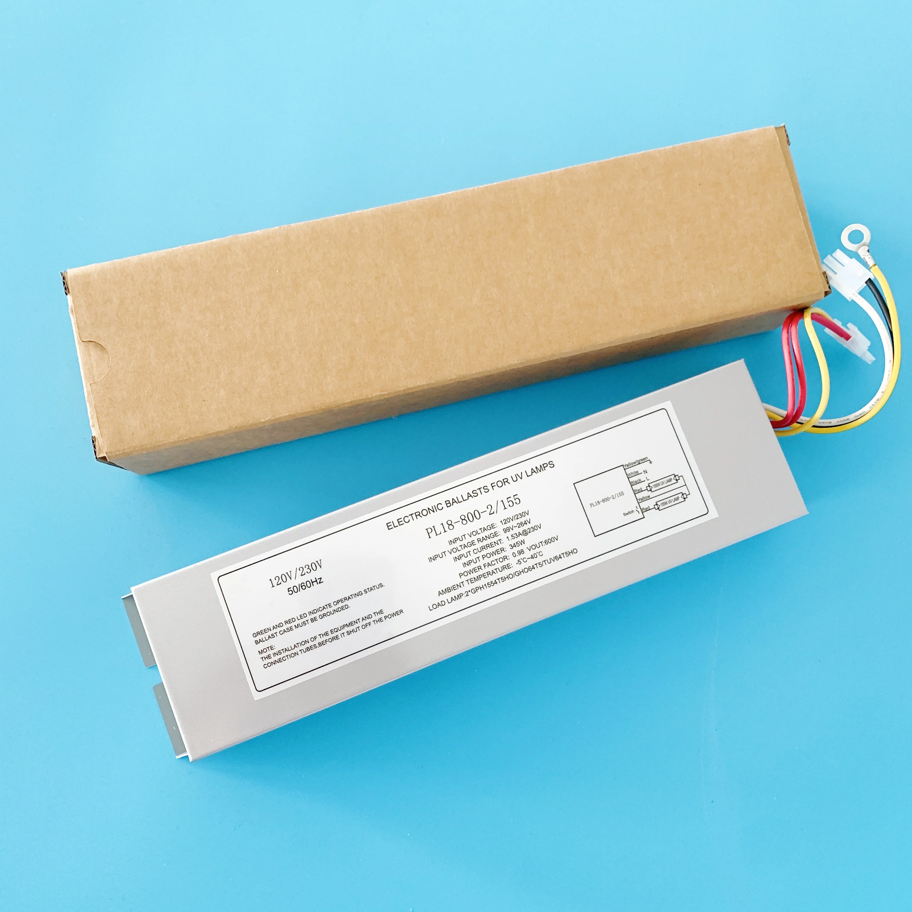

Replacement UV Ballast PL18-800-2/155 for UV Lamp Starter 800mA Low Pressure Lamp Driver