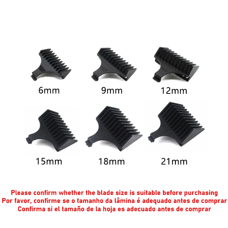 Für Kemei KM-5027 1949 5098 9163 5021 usw. Haarschneider Limit Comb Universal Black Guards Friseur Haarschneideanleitung