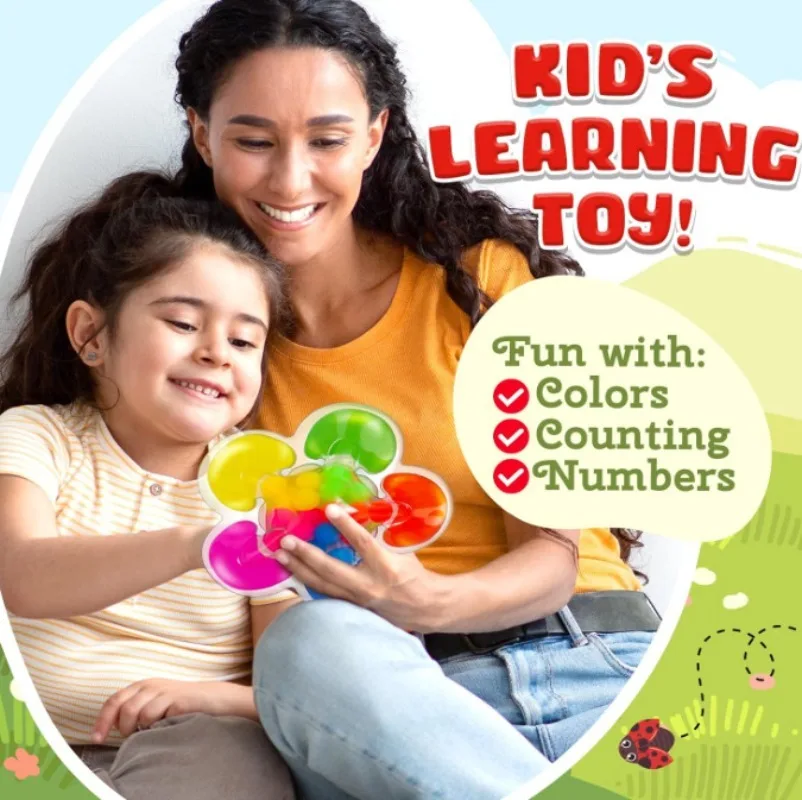 Jouet sensoriel de tri Montessori 5 couleurs pour enfants, jeu d'apprentissage éducatif avec boules colorées pour le développement de la motricité Fine