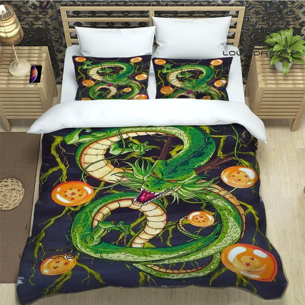 3D D-Dragon-B-Ball cartoon Bedding Sets exquisite supplies set duvet cover bed comforter set bedding set luxury birthday gift