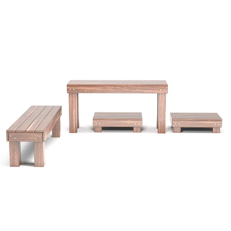 Outdoor preservative wood flower stand, fish tank stand, succulent ladder frame, balcony, solid wood shelf, platform pad, high w