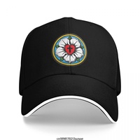 Heart Lutheran Rose Baseball Caps Hip Hop Sandwich Cap Men Women Adjustable Outdoor Sport Hat