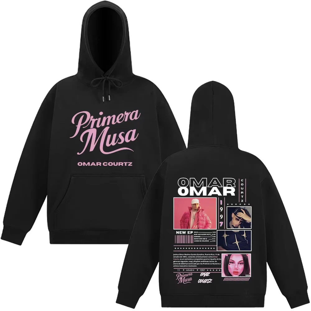 

Omar Courtz Primera Musa Album Tour Мерч толстовки для мужчин и женщин удобные пуловеры с длинными рукавами осень-зима повседневная мужская толстовка