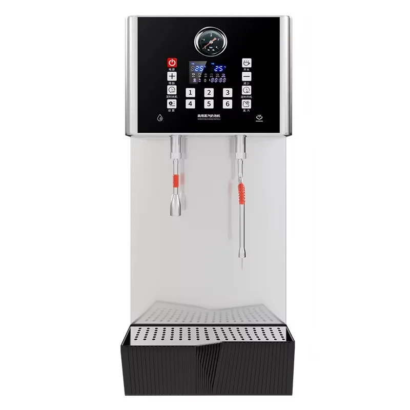 

Fully Automatic Commercial Electric Milk Frother LCD Steam Water Boiler for Milk Tea Shops Heating Temperature Control