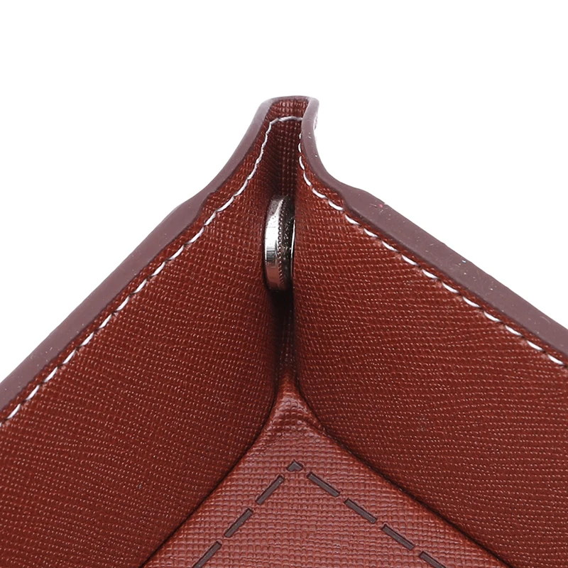 Kreative Klapp Tablett PU Leder Valet Schmuckstück Zusammenklappbare Telefon Schlüssel Brieftasche Münze Desktop Lagerung Kleinigkeiten Box Bins Zubehör – Detail 6