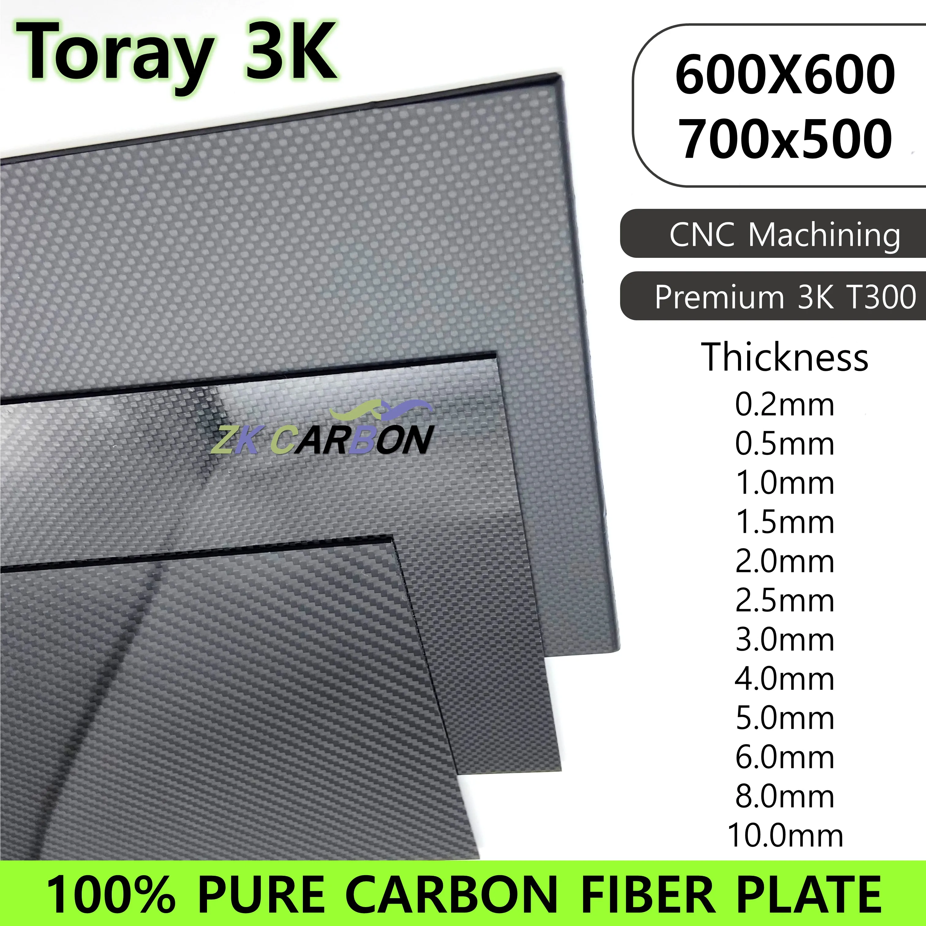 

600x600 мм Полный лист из углеродного волокна 3K Высокопрочная панель из углеродного волокна Толщина панели 0,5 мм 1 мм 1,5 мм 2 мм 2,5 мм 3 мм 4 мм 5 мм 6 мм