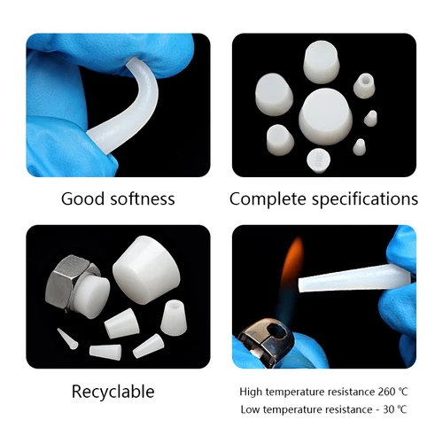 Imagen 2 del producto Tapón de sellado de silicona, termoestabilidad cónica, tuerca suave, goma, resistente a bajas temperaturas, tapón de botella, escudo impermeable