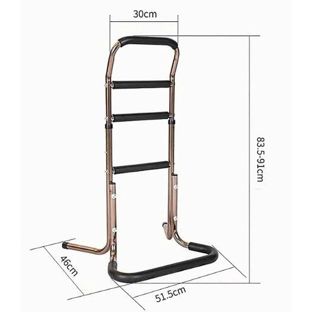 Adjustable Standing Aid, Bathroom Next to Sofa Grab Bar Support Frame Safety Grab Bar Mobility Aid Assist Handle Portable Device