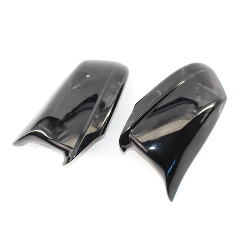 2X Black Mirror Covers Fit For Bmw 5 Series F10/F11/F18 Pre-Lci 11-13 Mirror Caps Replacement Side Mirror Caps