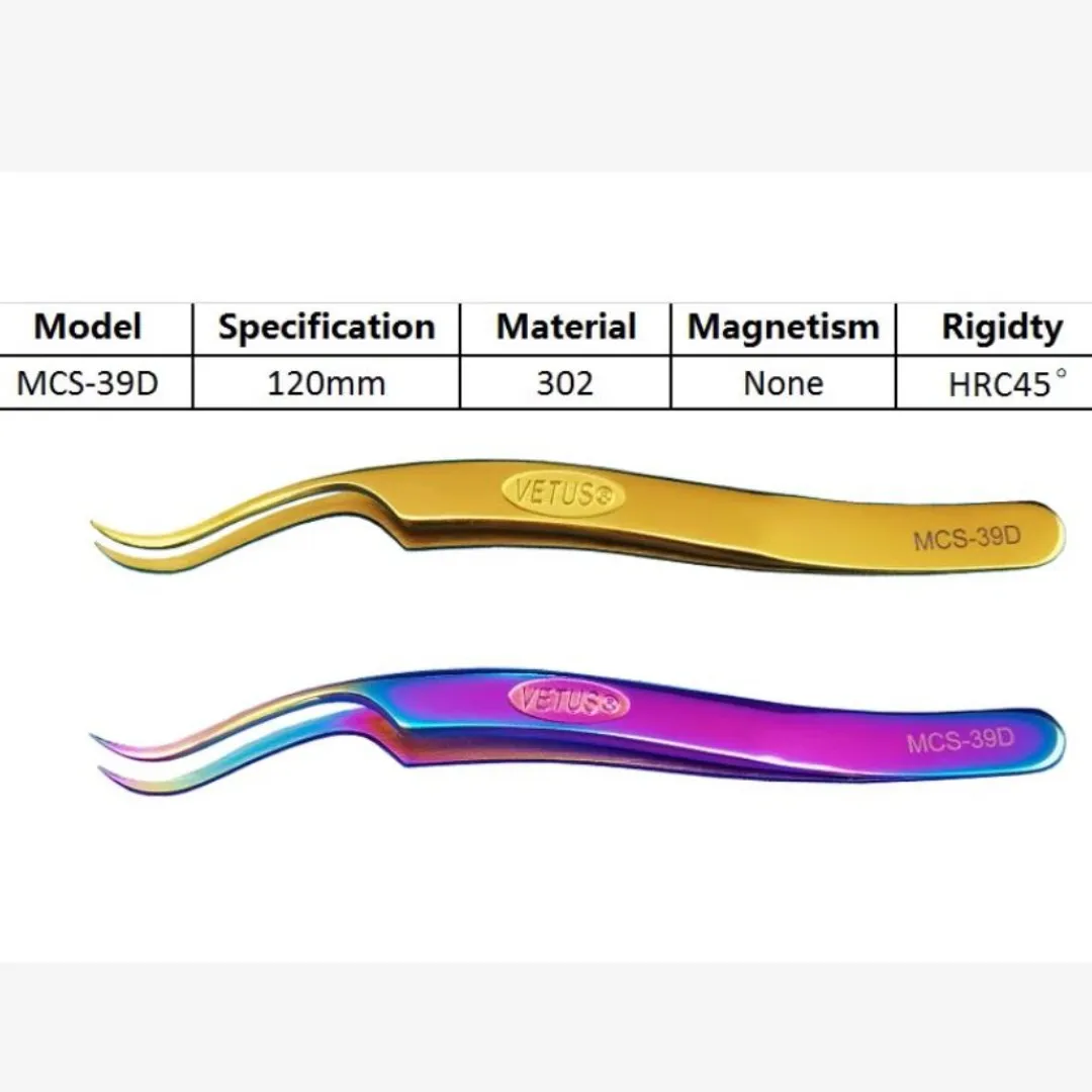 High quality grafted eyelash tweezers, high-precision stainless steel non magnetic eyelash clip, queen clip, fairy eyelash clip