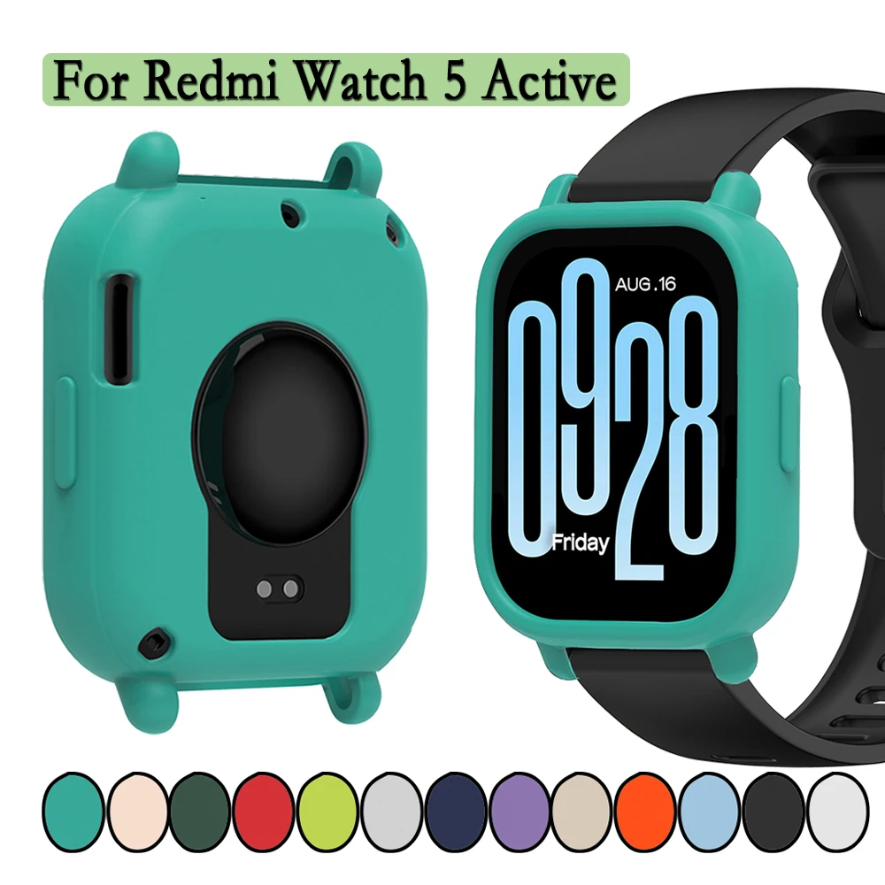 Watch Case For Redmi Watch 5 Active Watch Decoration High Quality Soft Silicone Cover Anti Scratch Protective Shell