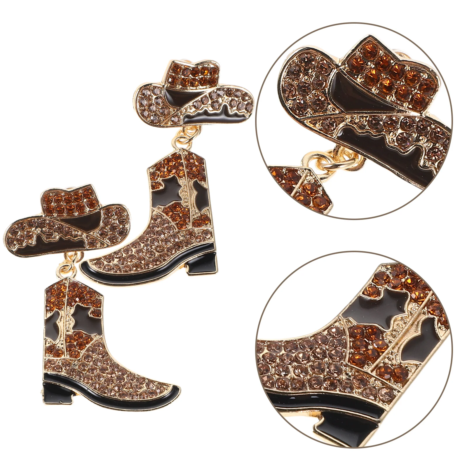 

1Pair Boot Earrings for Women Stylish Lightweight Western Dangle Jewelry Perfect for Country Party Casual