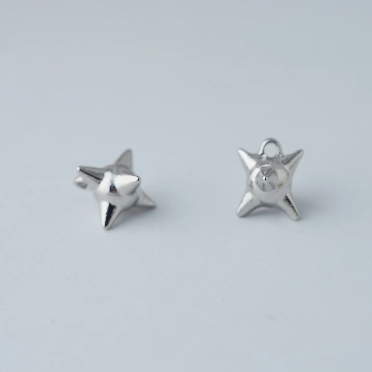 10pcs 15*15mm Geometry alloys Charms Gothic 3D Spike hammer Pendant For DIY earring Jewelry Finding Accessories make