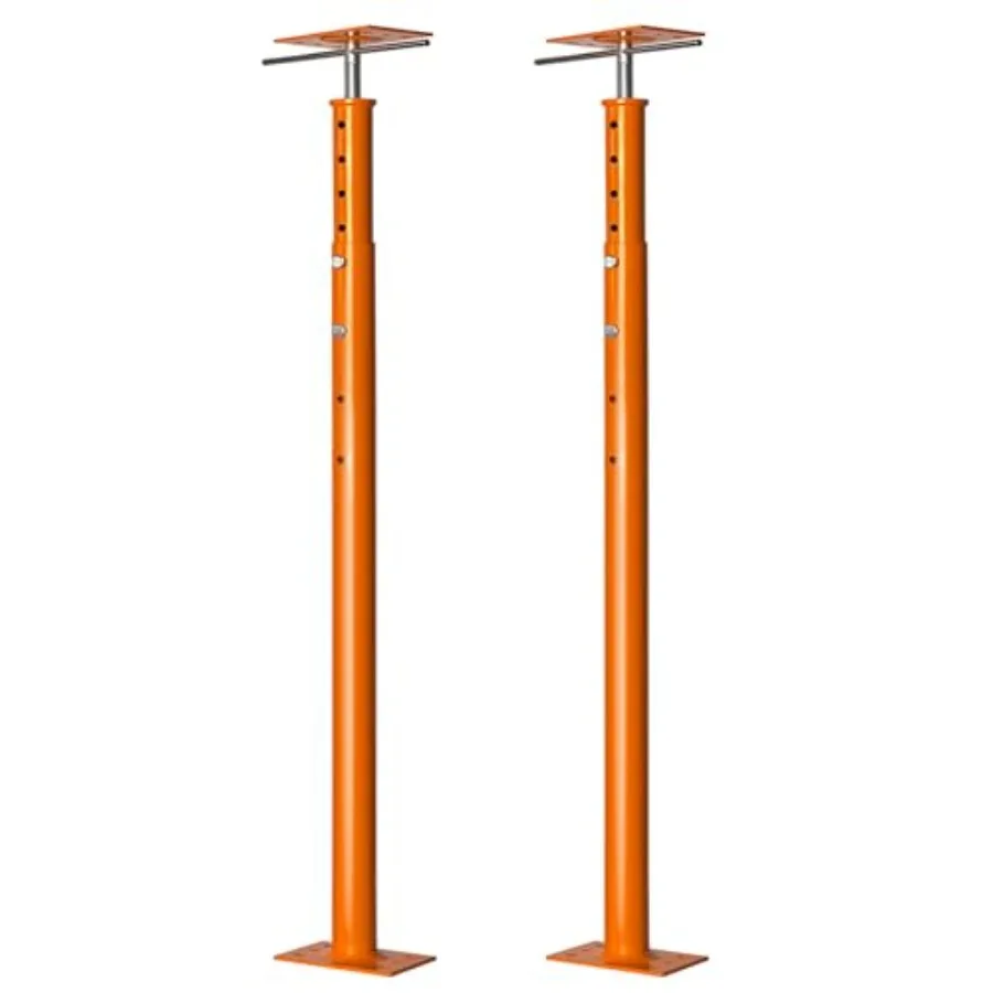 

House Floor Jack, 48"-93" Adjustable Post Basement Support Pole Jacks, Heaty Duty Telescoping Jacks for Leveling, Floor Joist J