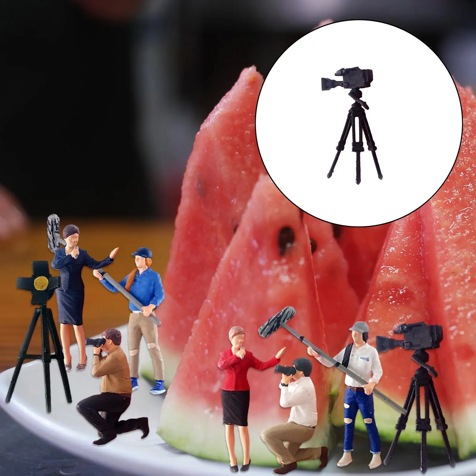

1/64 Broadcast Figure, Tiny People, Live Streaming Scene for Desktop Ornament