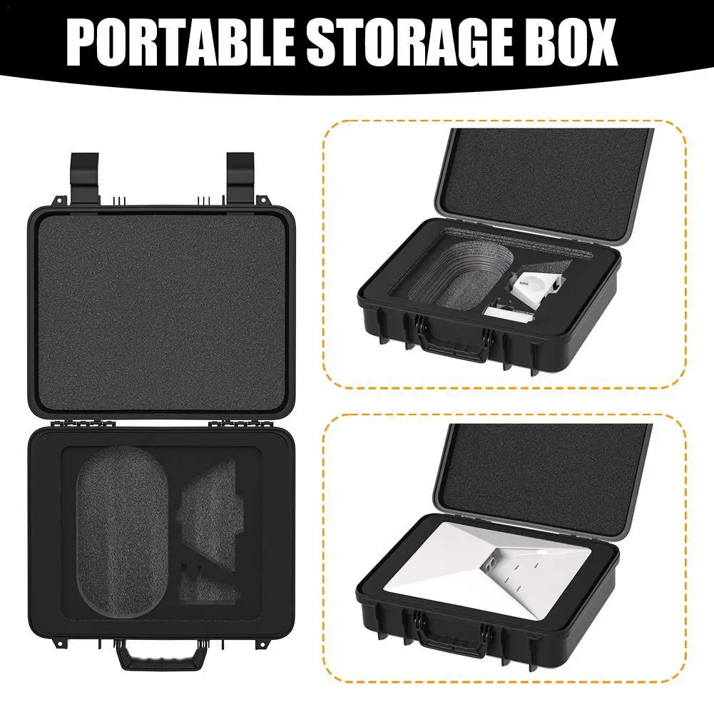 1pc Hard Carrying Case For StarLink Mini Kit Travel Case Waterproof Storage Case Protection Bag With Multiple Compartments ﻿