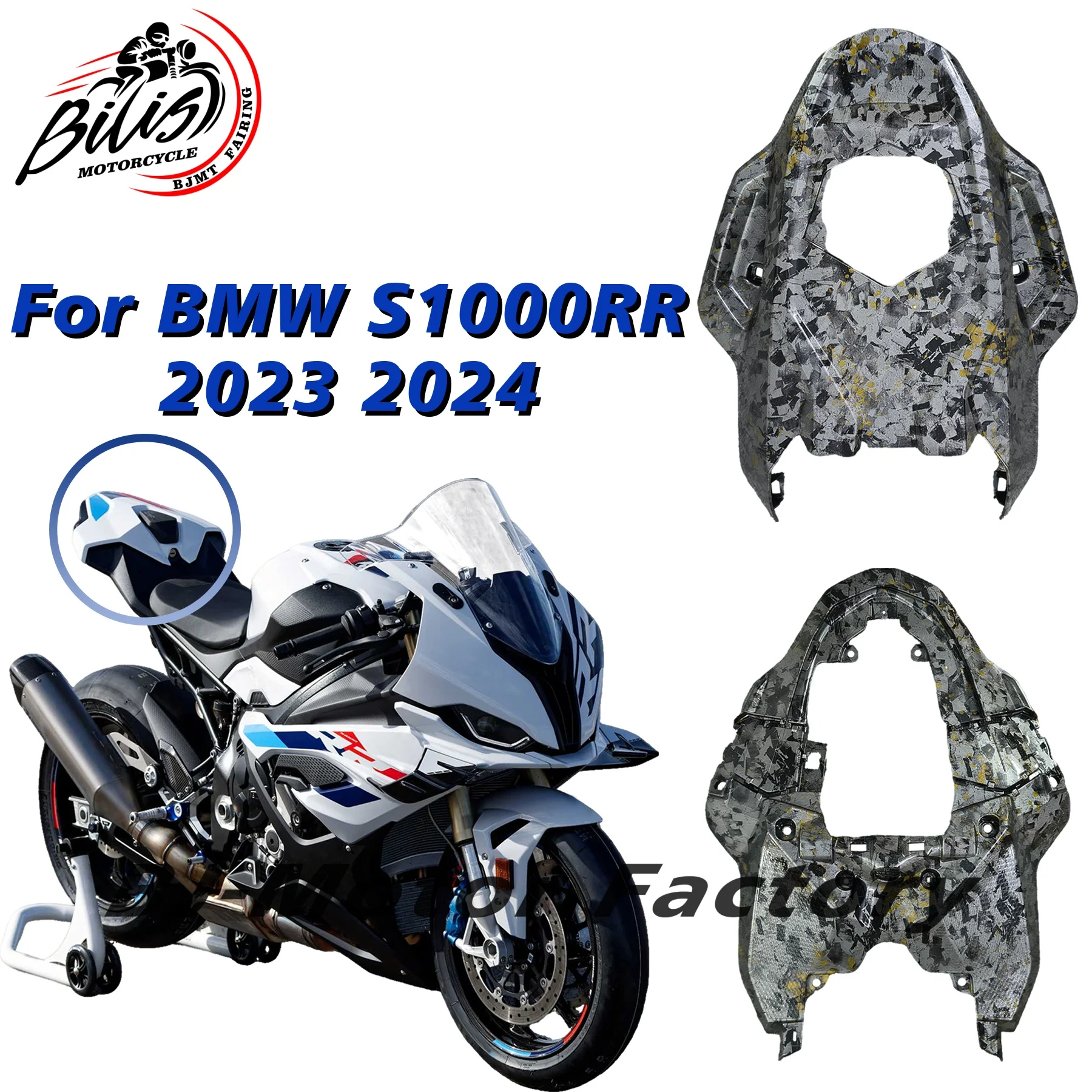 

Pillion Rear Seat Cover Cowl Solo Cowl Fairing Fit For BMW S1000RR 2023 2024 23 24
