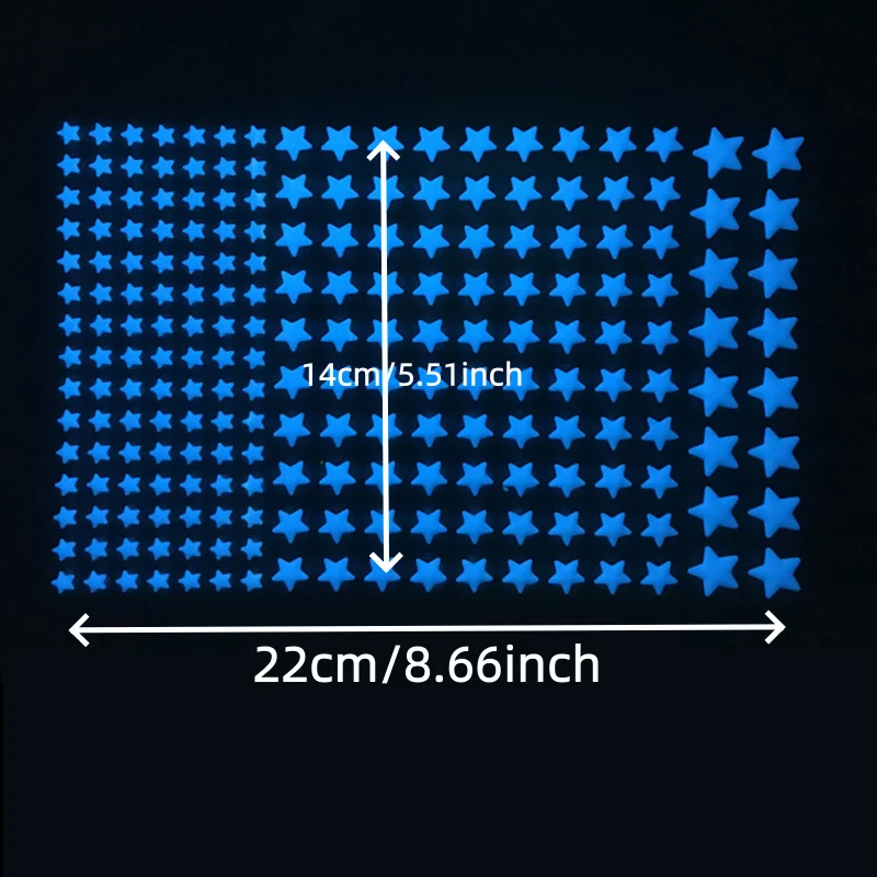 Luminous 3D Stars Dots Wall Sticker for Kids Room Bedroom Home Decoration Glow In The Dark Moon Decal Fluorescent DIY Stickers