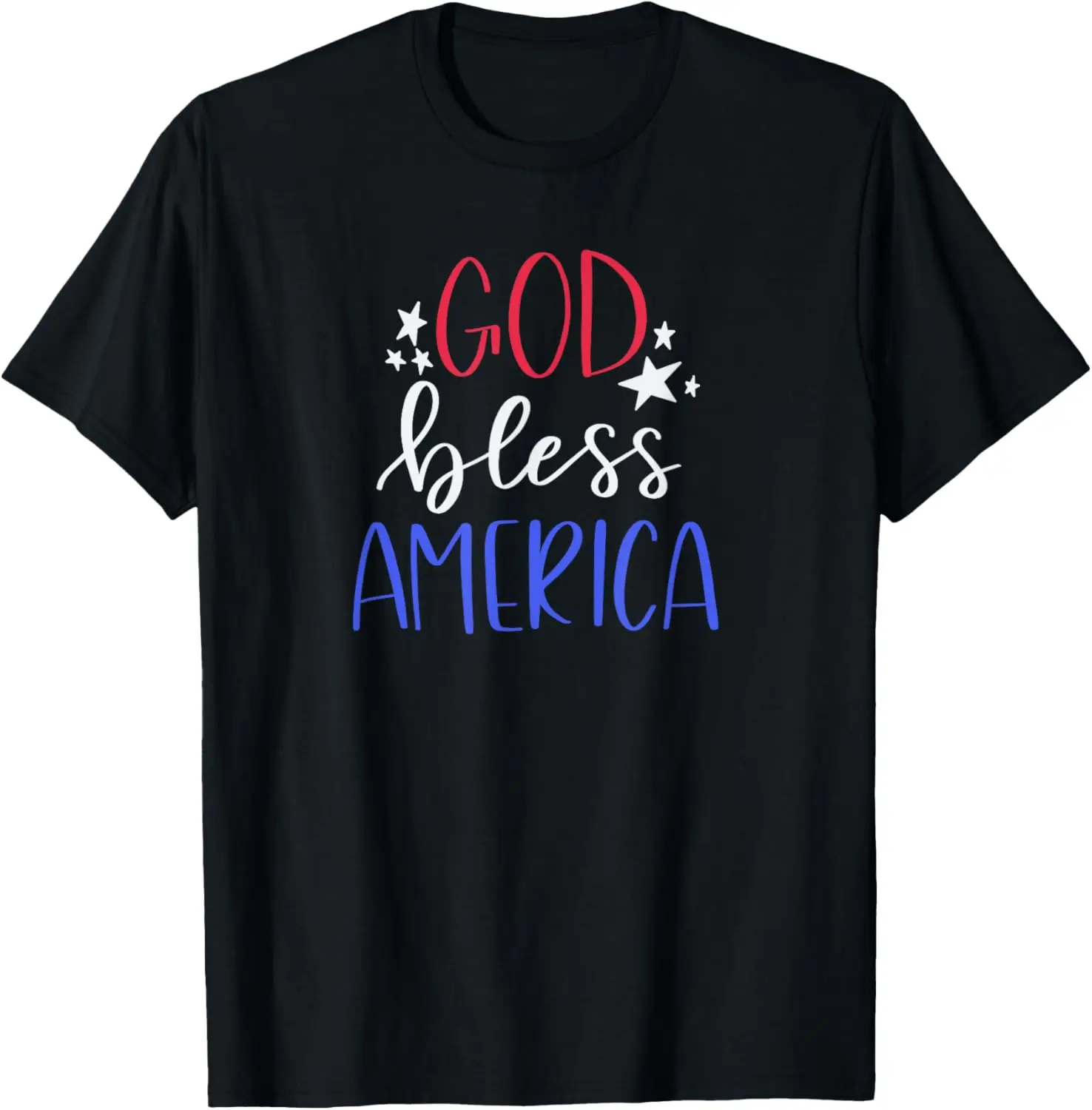 God Bless America Patriotic T-Shirt 100% Cotton O-Neck Short Sleeve Summer Casual Mens T-shirt Streetwear