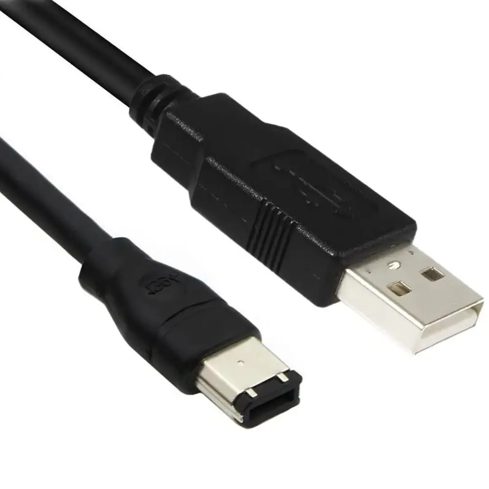 3M 1.8M 1.2M Standard Copper Wire IEEE400 1394 Firewire USB AM To 6P Cable USB To 1394 6pin Sound Card Connection Cable Cord