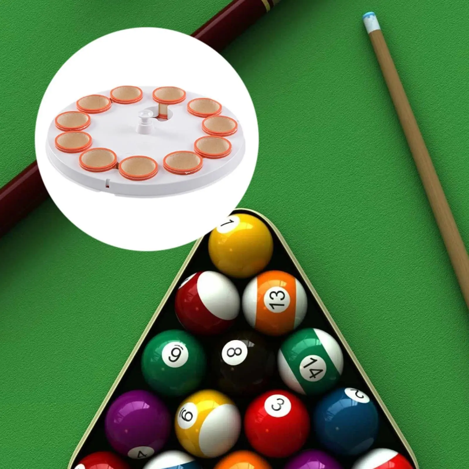 Billiard Ball Cleaning Machine Wool Ring 22 Balls, Bottom Cleaning Plate, for Electric Cleaner