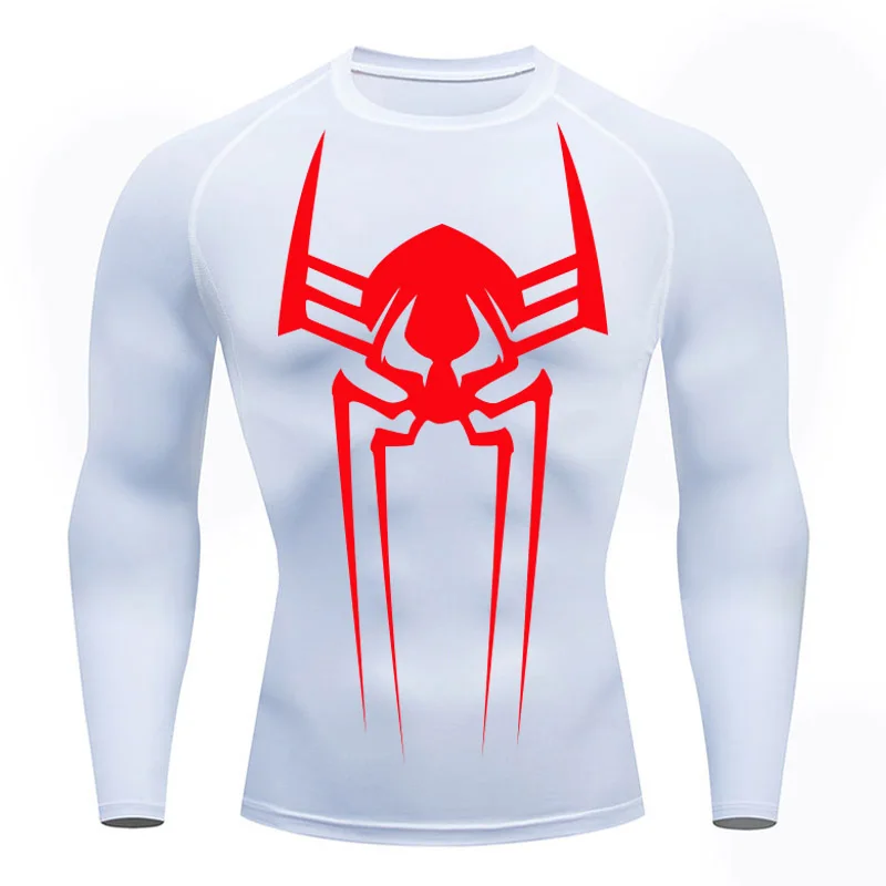 2099 Men\'s Sports Top Tee Quick Dry Compression Long Sleeve Shirt  Second Skin Gym Workout Short Fitness Running T-Shirt Men