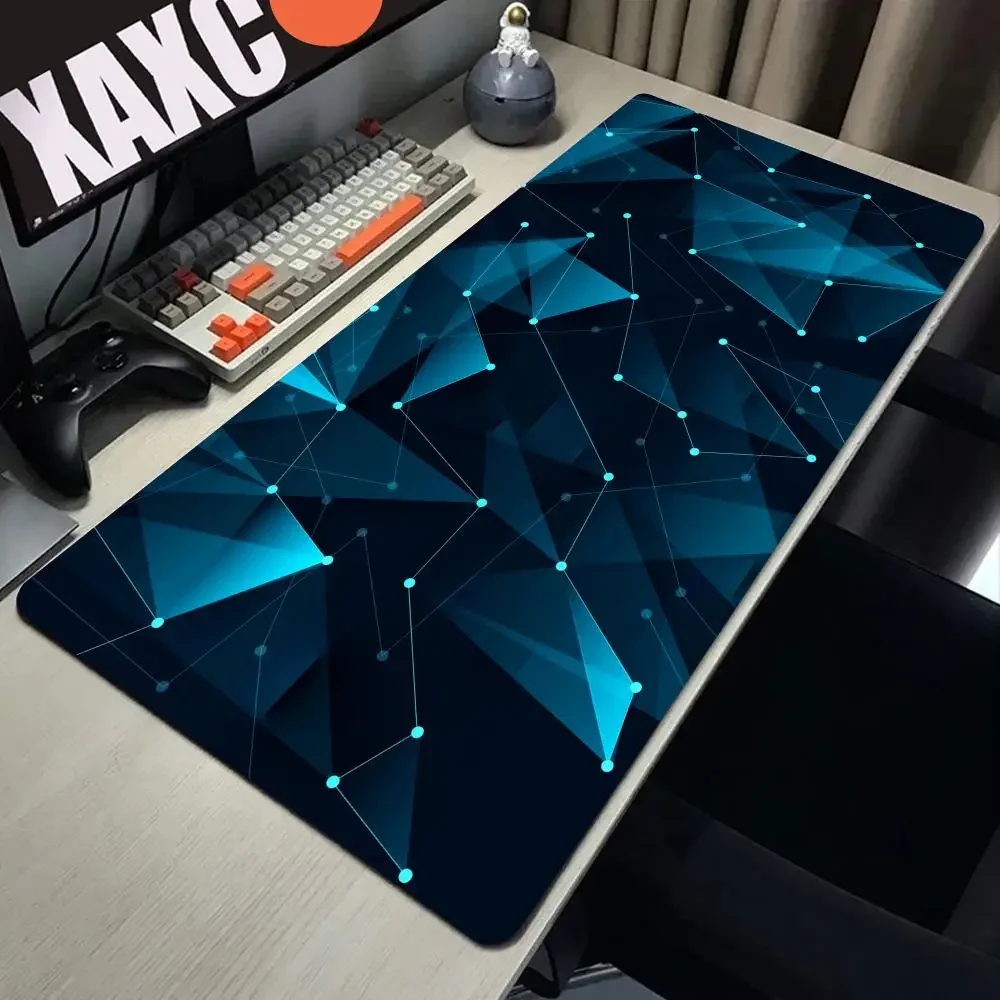 Geometric Gaming Accessories MousePads Computer Laptop Gamer Extended Mouse Mat Large Anime Mouse Pad Rubber Keyboards Table Mat