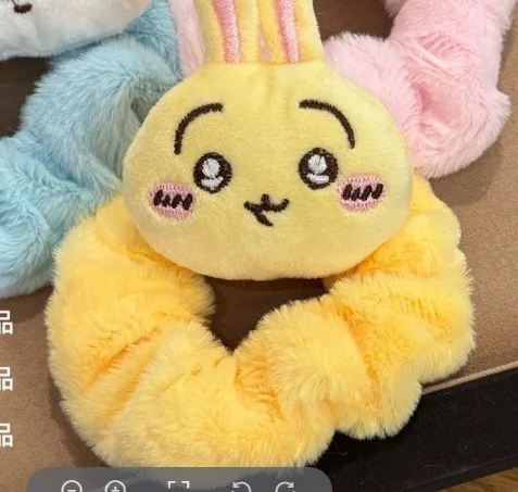 ckw Plüsch-Haargummi Niedlicher Usagi Hachiware Chii Cartoon-Haargummi Kawaii Elastisches Haar-Accessoire – Detail 6