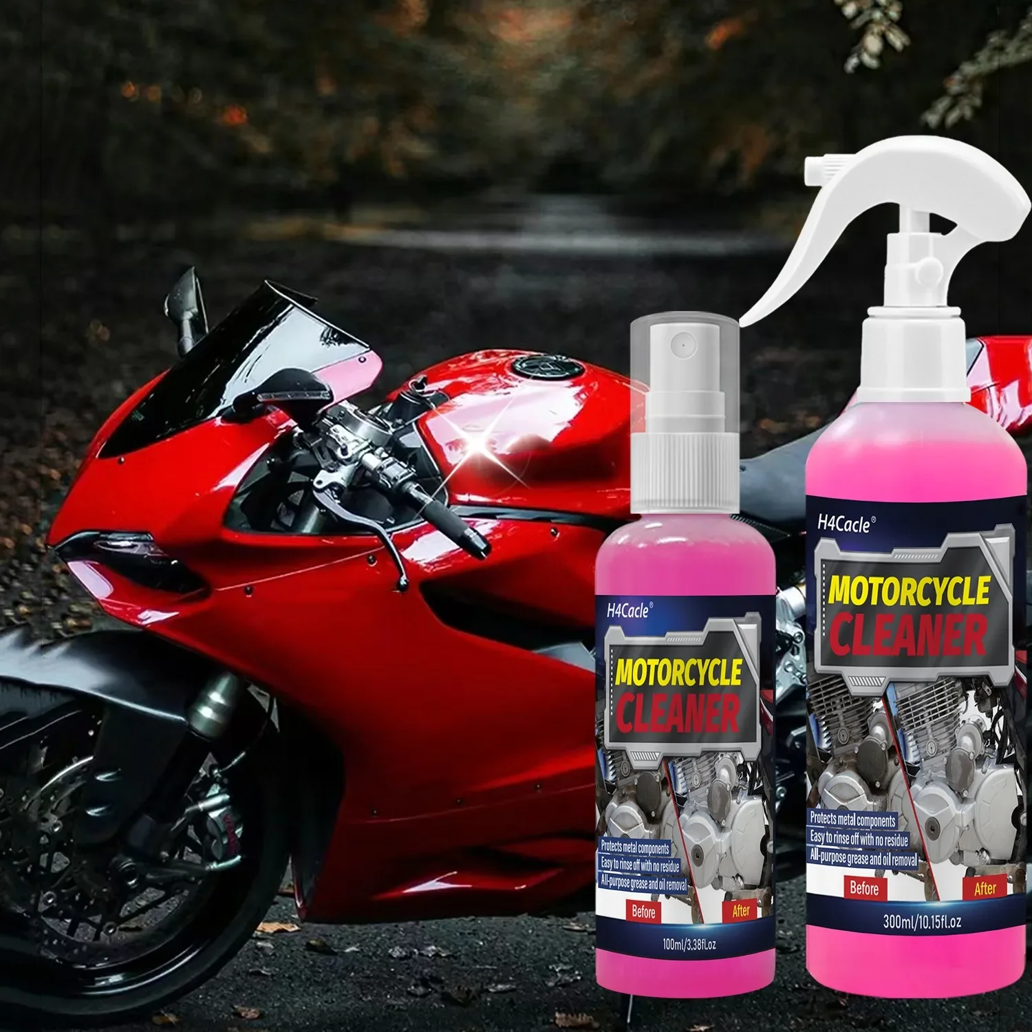 منظف رغوي مركز لغسيل الدراجات النارية، منظف سكوتر كهربائي، شمع السيارة ومزيل البقع، شمع تلميع