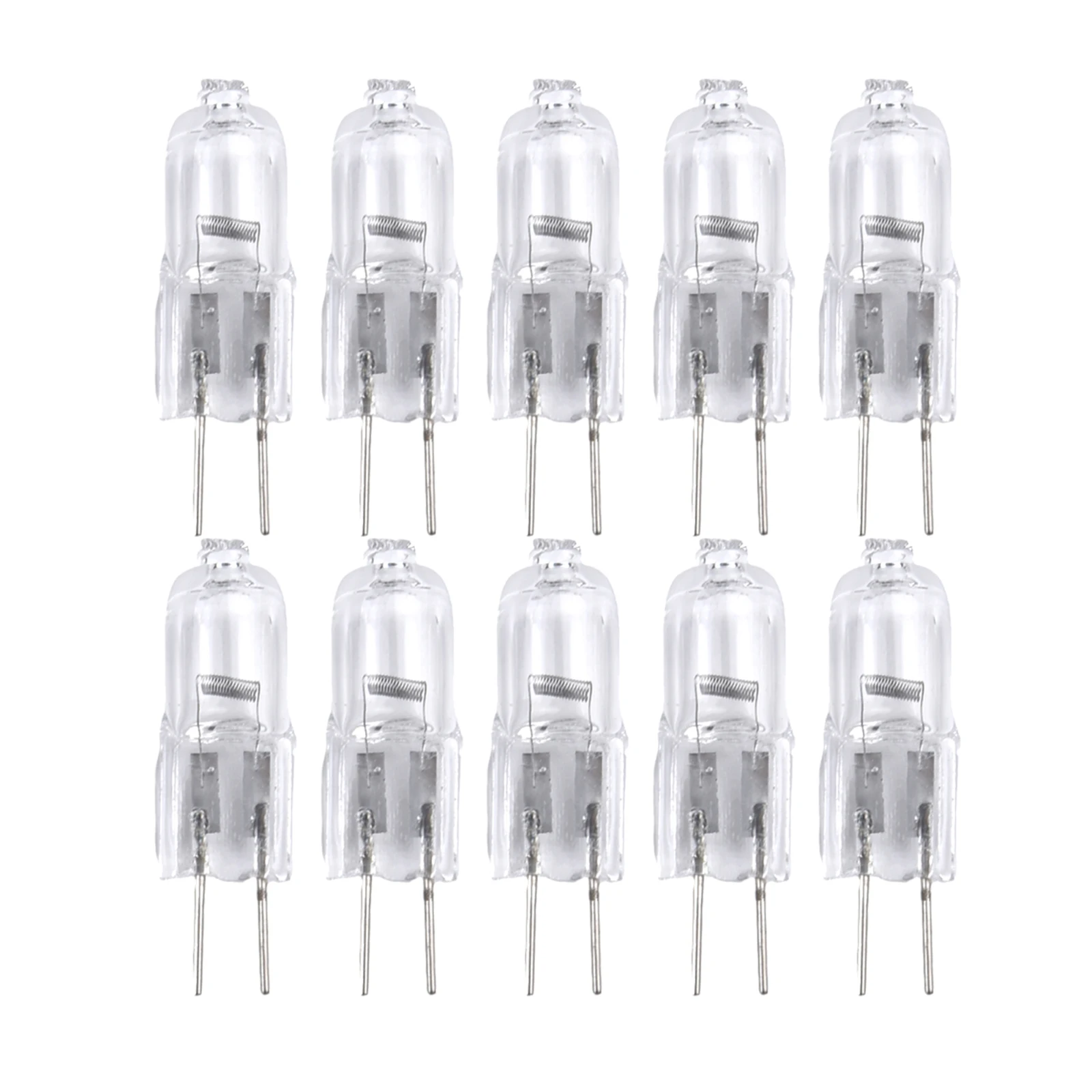 10pcs JC Type Halogen Bulb 12V G4 Inserted Beads Crystal Warm Light Bulbs 2900K Super Bright UltraClear Indoor Lighting Bulbs