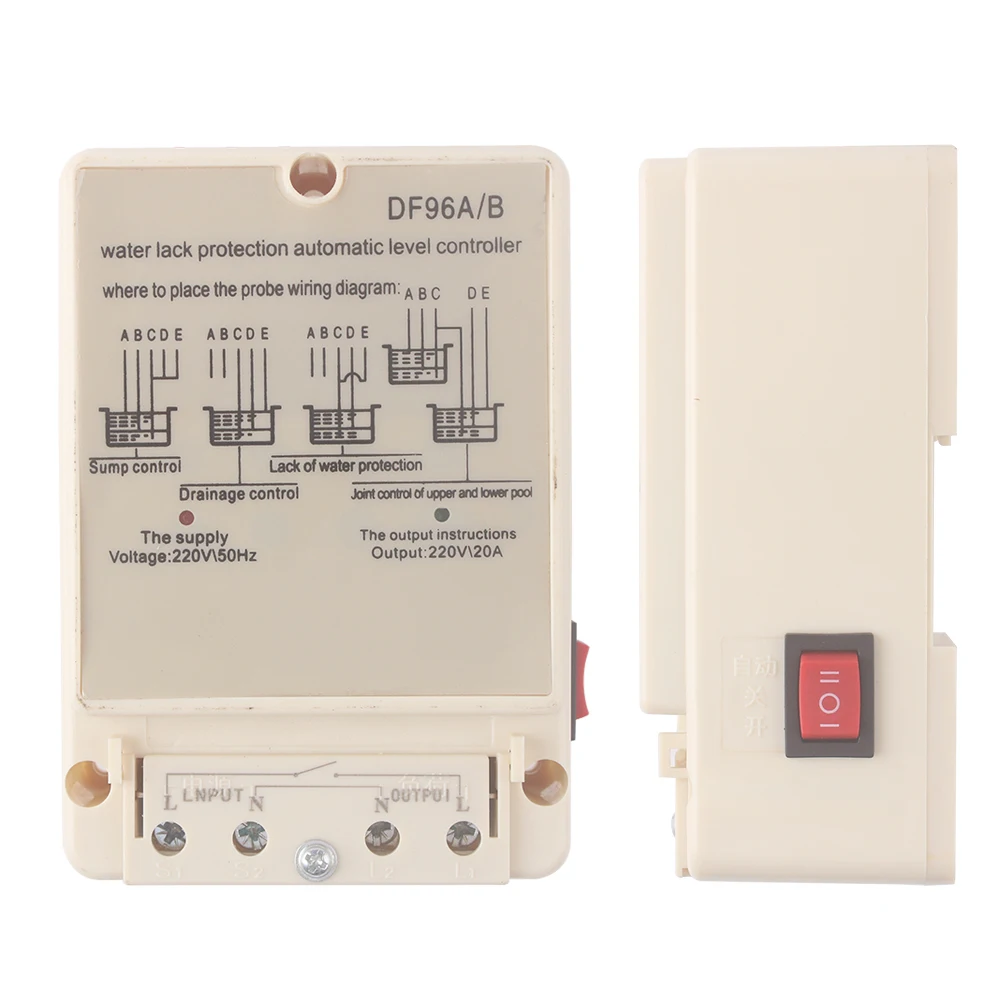 DF-96A/B DF-96A DF-96B Automatic Liquid Switch protection automatic water level controller  Pump Controller 20A 220V