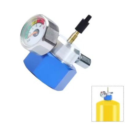 Camping Green Gas Refilling Connector Blue Propane Cylinder Needle Charging Adapter