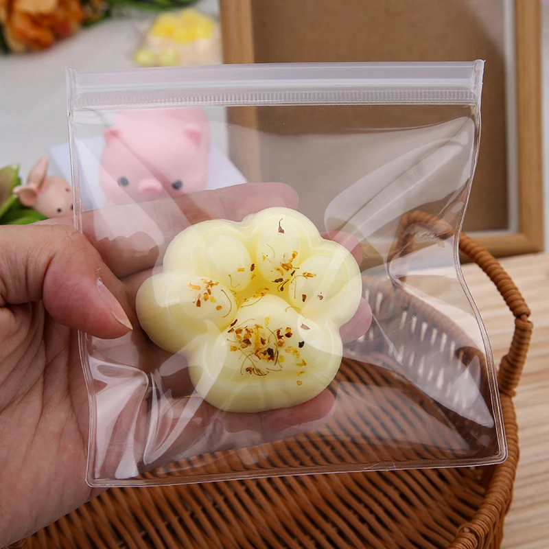 Jouets mignons de patte de chat de fleur d'osmanthus de TPR pour des enfants, rebond lent souligné, jouet de décompression d'instituts, cadeau