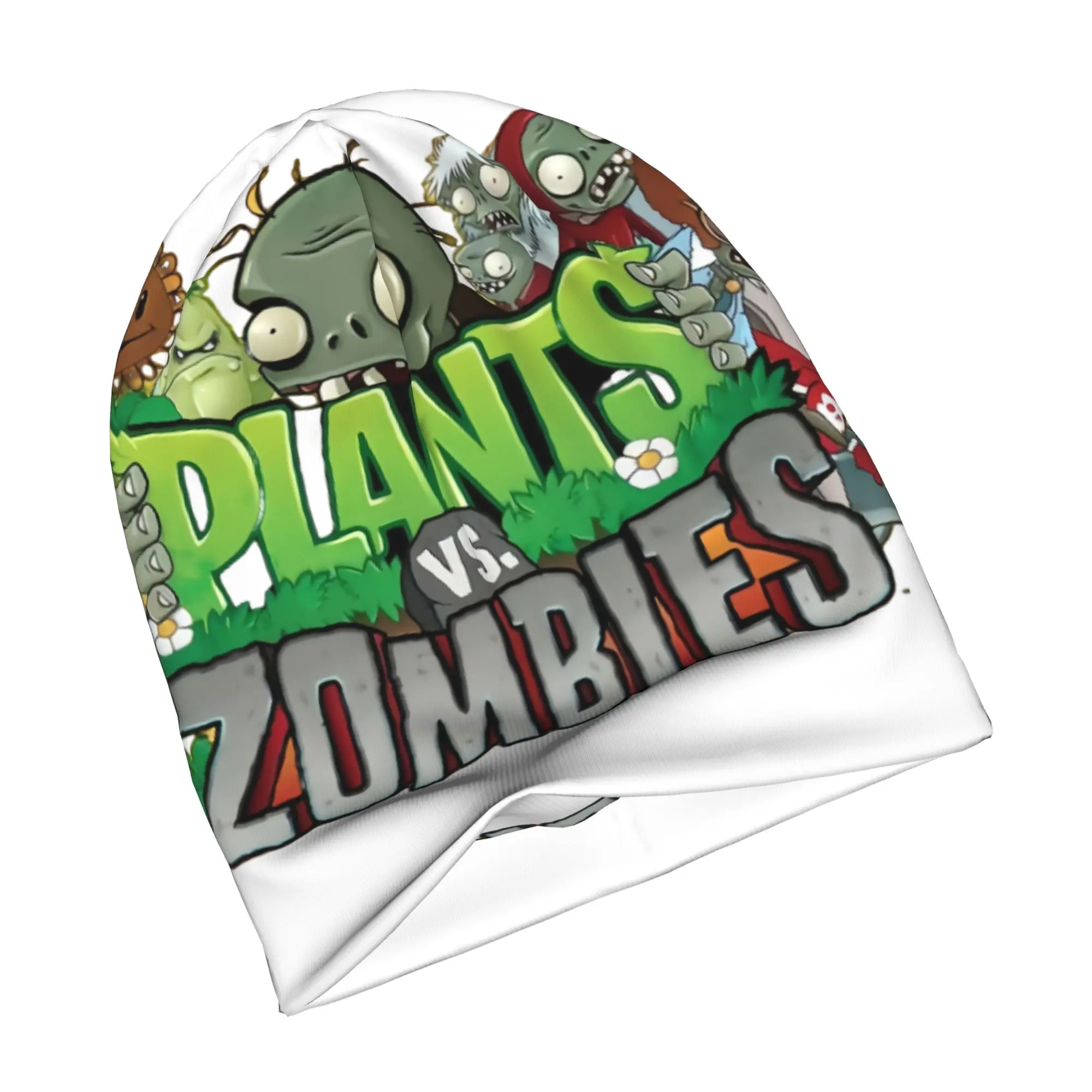 P-Plants vs. Z-Zombies Game Skullies Beanies Caps Streetwear Winter Warm Men Women Knitted Hats Unisex Adult  Bonnet Hats