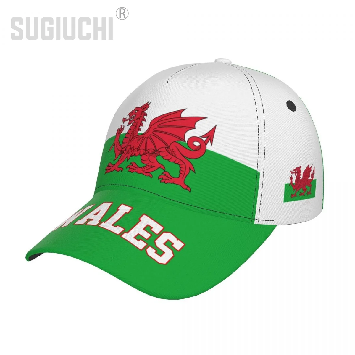 

Unisex Wales Flag Welsh Adult Baseball Cap Patriotic Hat for Baseball Soccer Fans Men Women