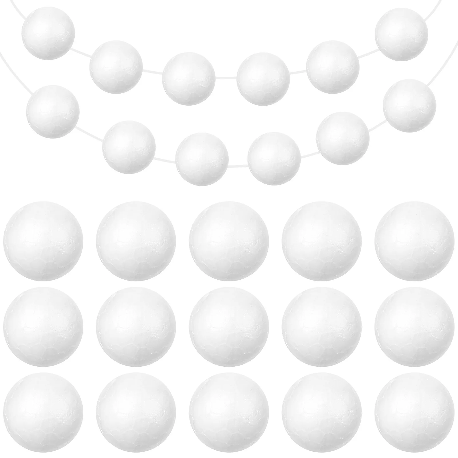 

200Pcs 6cm White Polystyrene Solid Balls Craft Foam DIY Wedding Party Decor Spheres Polystyrene Balls Craft Ball